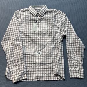 Van Heusen Men's Regular Fit Button Down Collar Dress Shirt Sz L Brand New